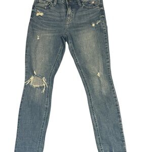 Eunina Blue Skinny Distressed Jeans